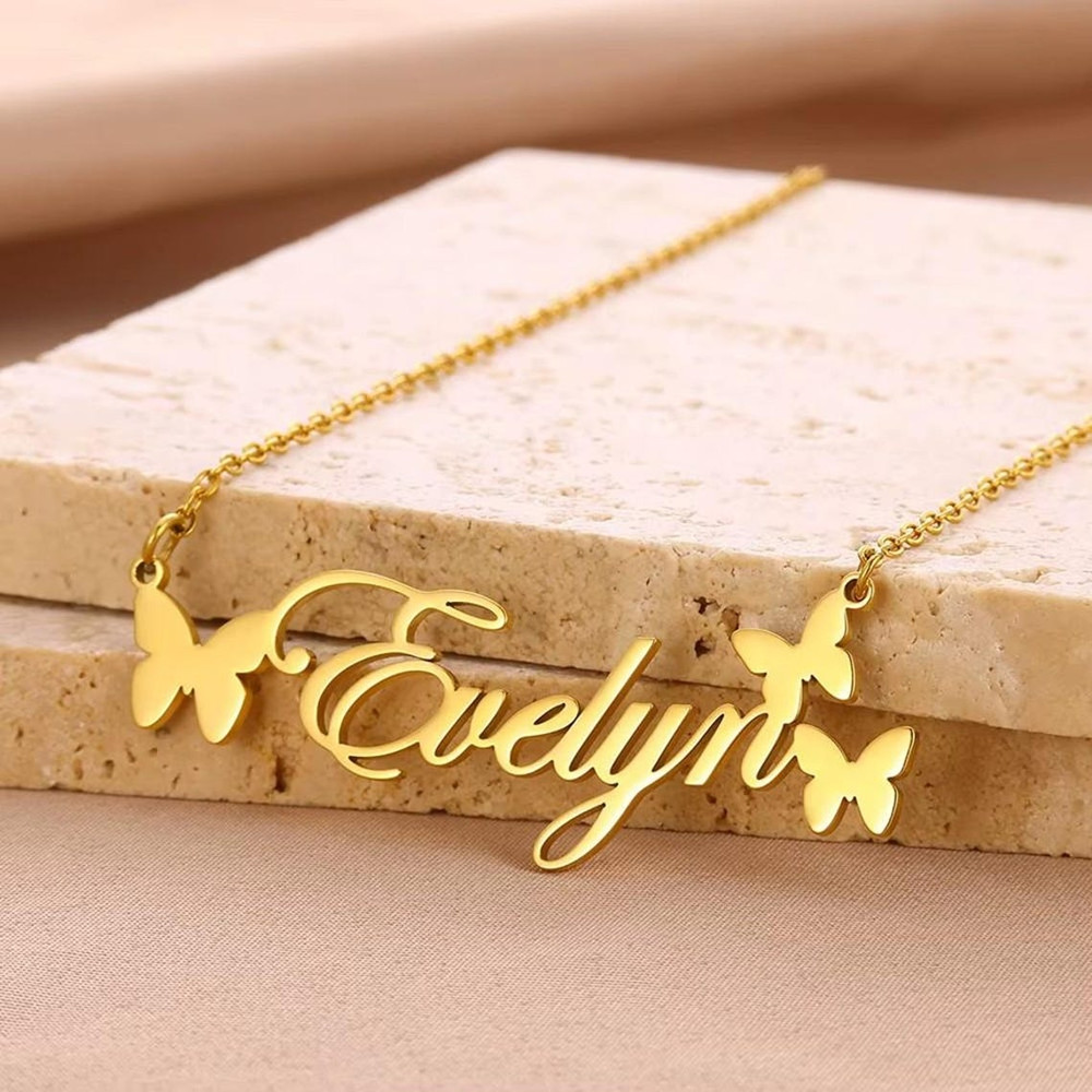 Baby Products Name - Custom Name Necklace Personalized Jewelry Stainless
