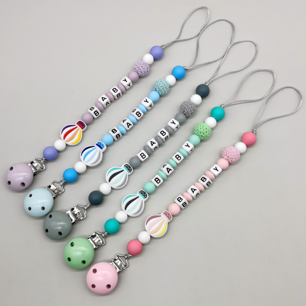 Baby Products Name - Personalized Name Handmade Pacifier Clip Holder