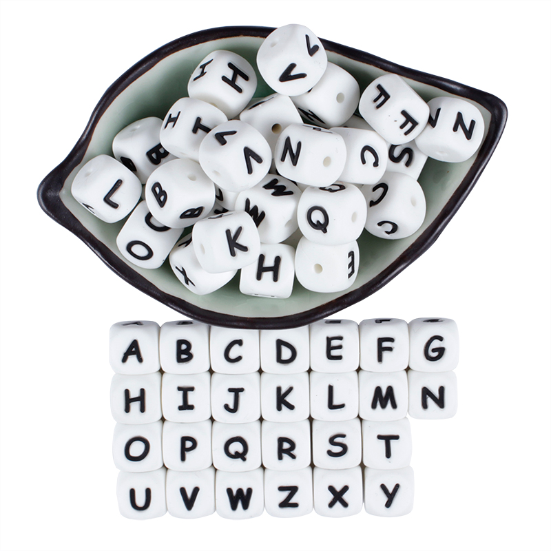12mm 50Pcs Silicone Letters Be - Baby Products Name 评论和价格