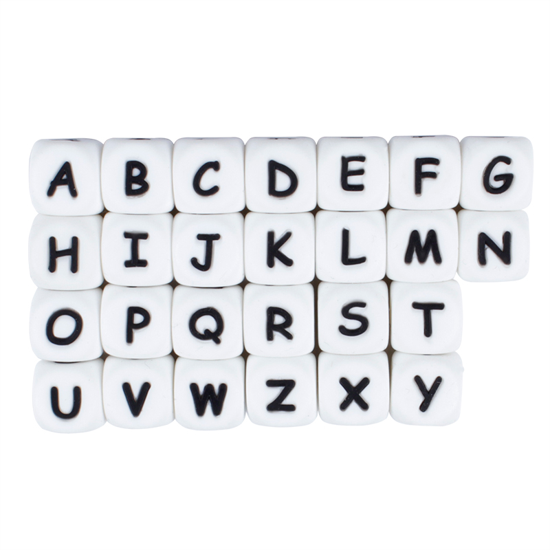 12mm 50Pcs Silicone Letters Be - Baby Products Name 评论和价格