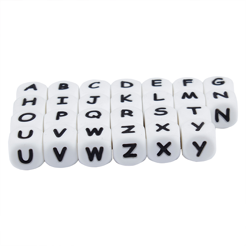 12mm 50Pcs Silicone Letters Be - Baby Products Name 评论和价格