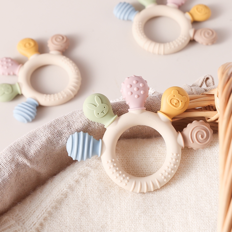1pc Silicone Teether Baby 0 12 - Baby Products Name 评论和价格